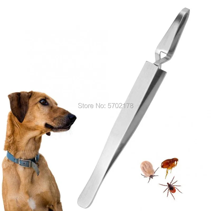 Tick Remover Eliminate Tweezers Pet Dog Cat Accessoires Sick Animal Flea Clean Clip