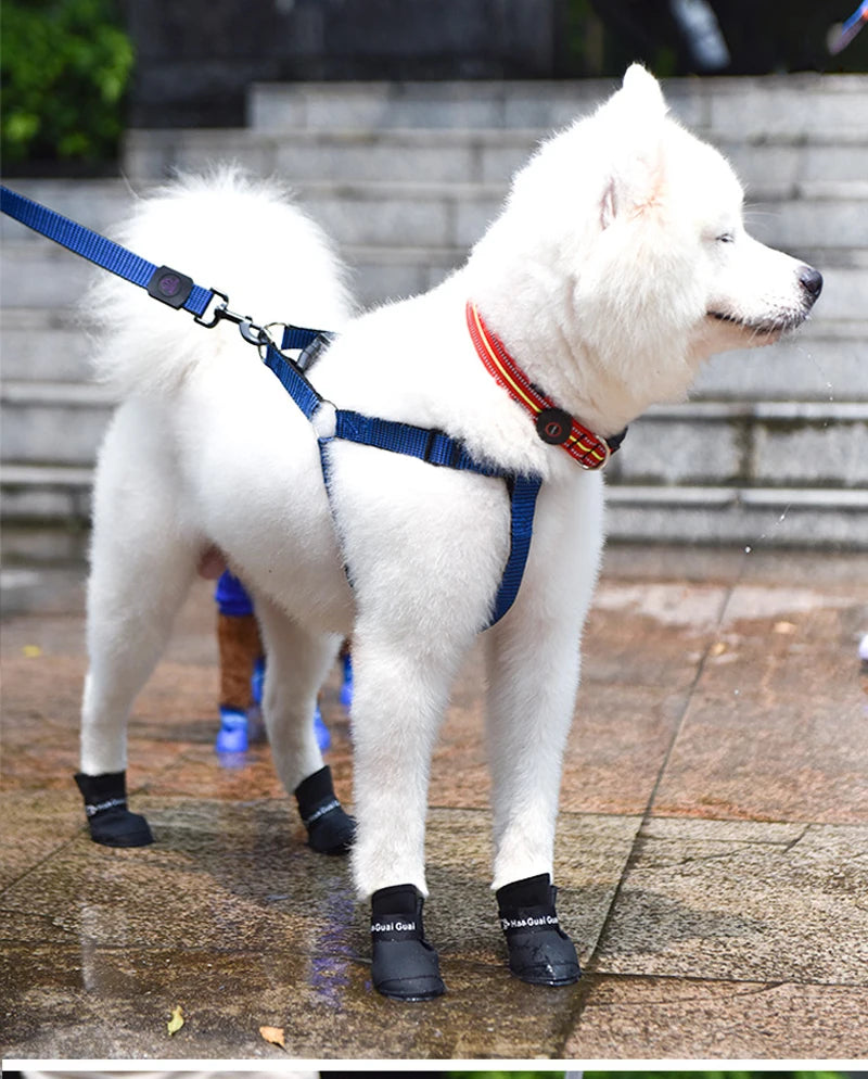 4pcs Pet Dog Shoes Waterproof Anti-slip Rain Snow Boots Footwear Summer for Small Cat Puppy Pet Products