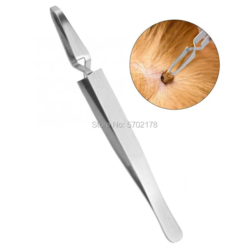 Tick Remover Eliminate Tweezers Pet Dog Cat Accessoires Sick Animal Flea Clean Clip