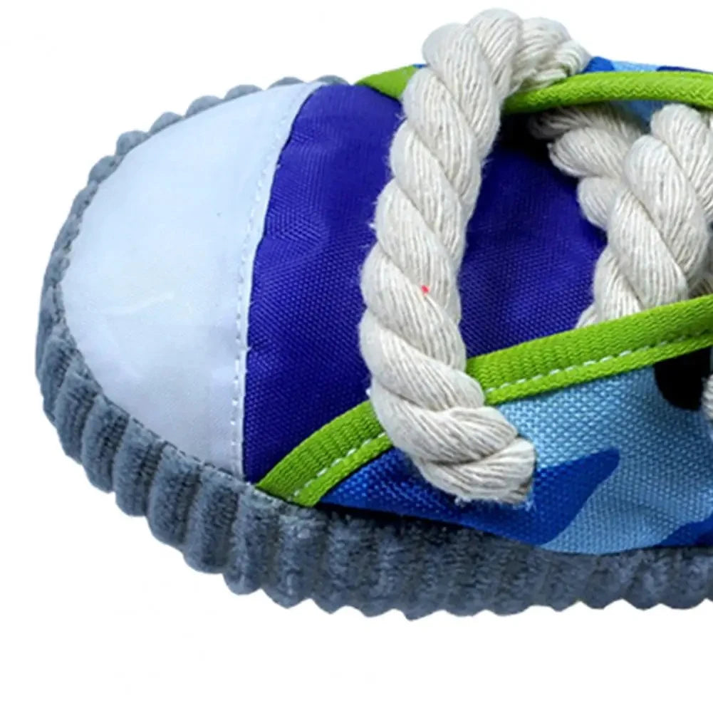 Pet Dog Toy Pet Cotton Rope Slippers Bite Resistant Interactive Plush Teeth Cleaning Molar Toys Pet Bite Toy Puppy Accessories