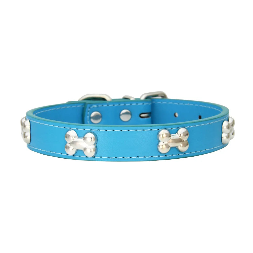 Leather Dog Collar For Big Dogs Cats Adjustable Pet Dog Collar Luxury Designer For Small Dogs Leather Accessories