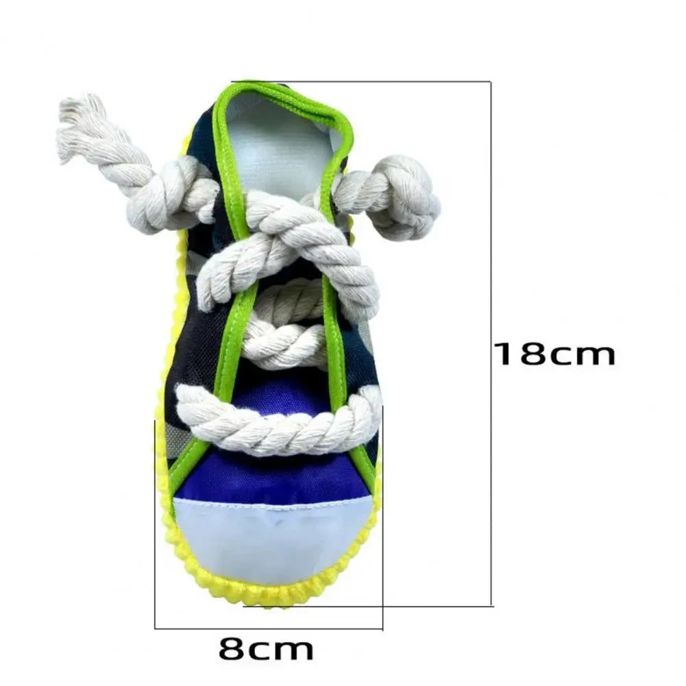 Pet Dog Toy Pet Cotton Rope Slippers Bite Resistant Interactive Plush Teeth Cleaning Molar Toys Pet Bite Toy Puppy Accessories