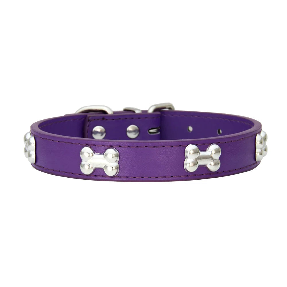 Leather Dog Collar For Big Dogs Cats Adjustable Pet Dog Collar Luxury Designer For Small Dogs Leather Accessories