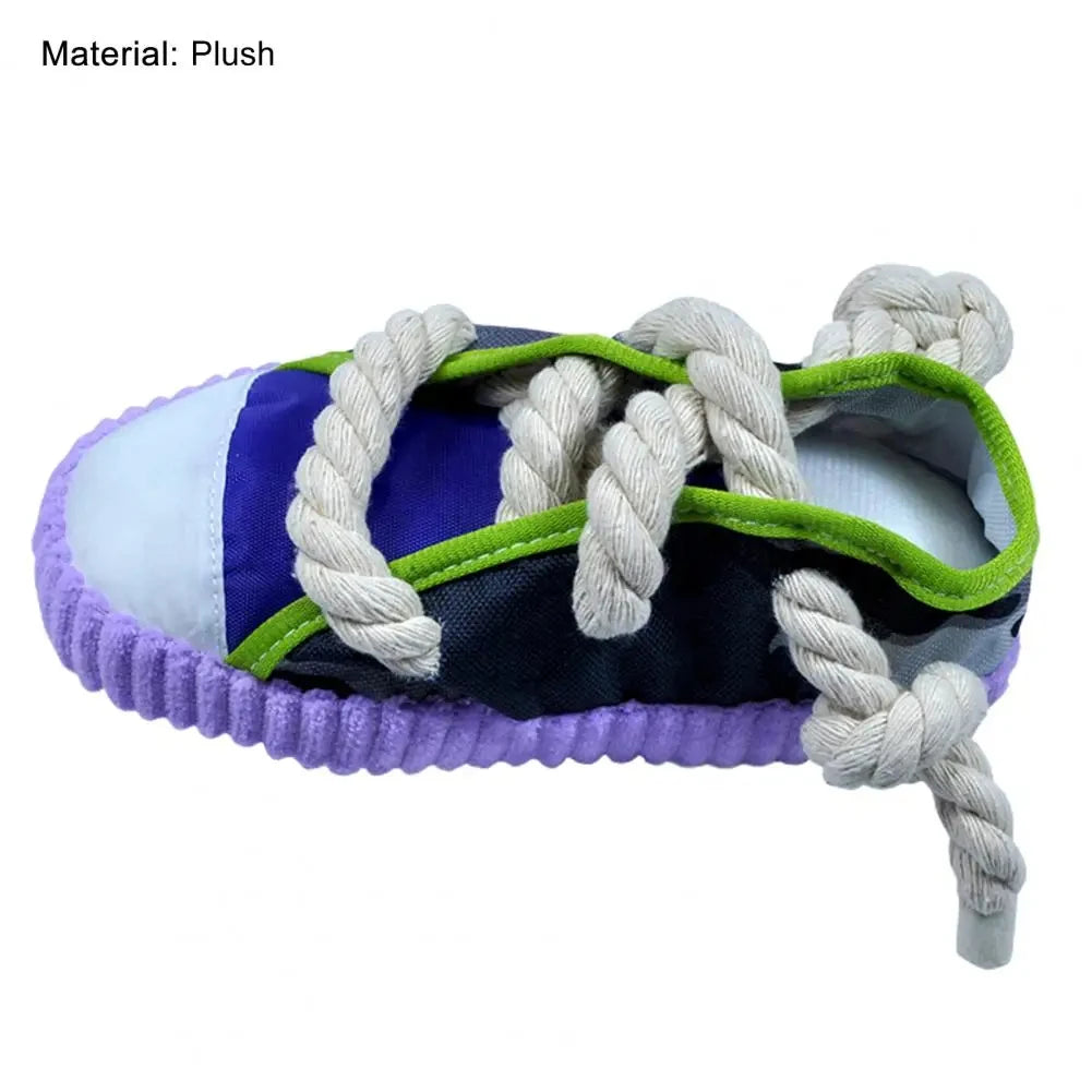 Pet Dog Toy Pet Cotton Rope Slippers Bite Resistant Interactive Plush Teeth Cleaning Molar Toys Pet Bite Toy Puppy Accessories