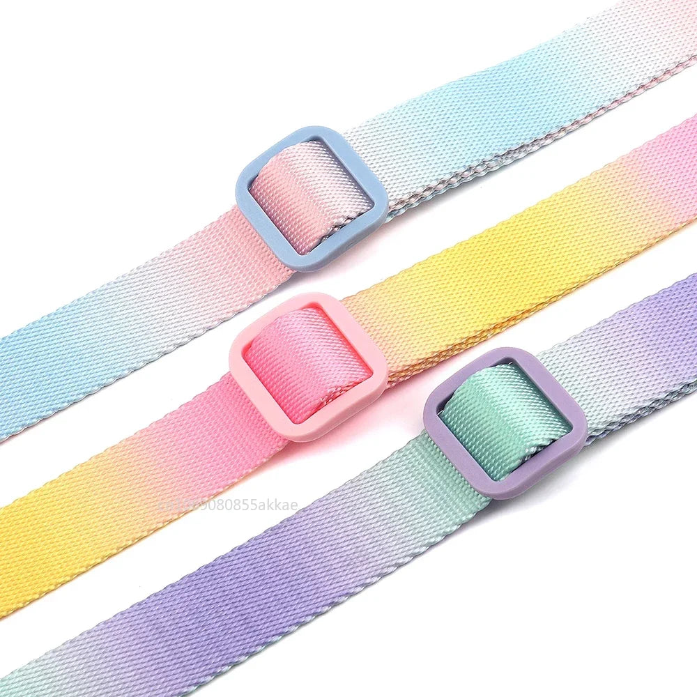 Nylon Dog Collar Adjustable Cat Small Dog Collars Gradient Pet Necklace Fashion Collars Accessories for Small Medium Large Dogs