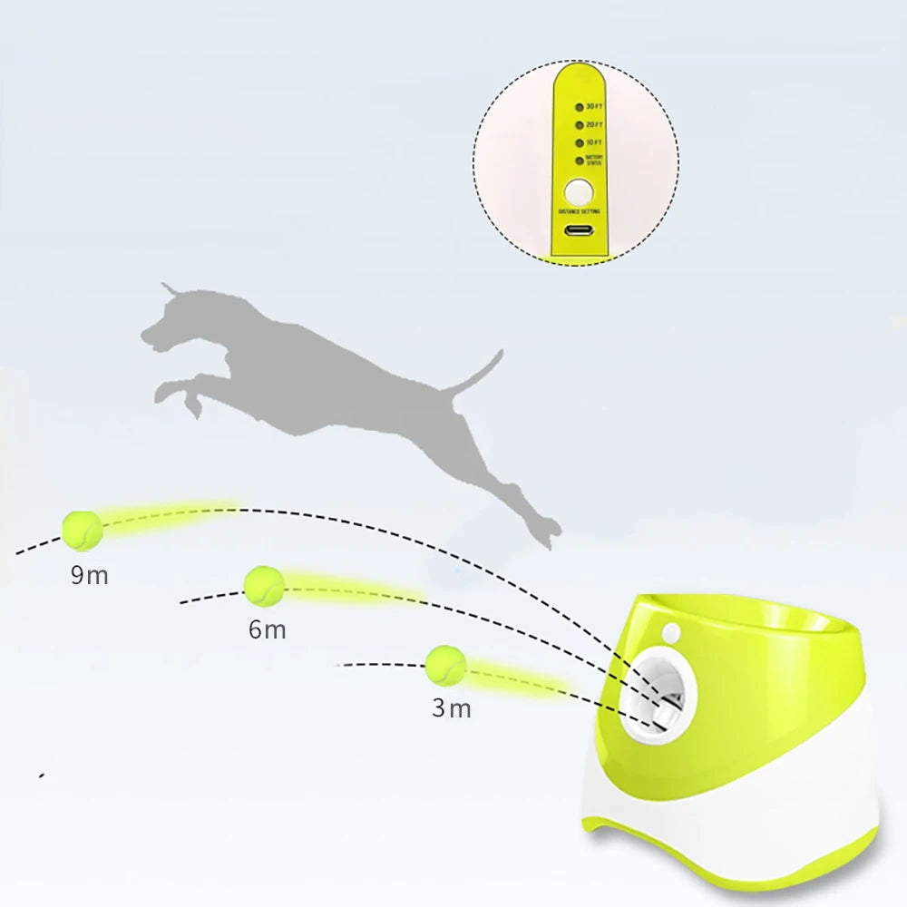 Ball launcher dog Thrower Distance 10-30ft,interacive Dog Toys Tennis Ball Launcher for Small Dogs pet acessorios para cachorro